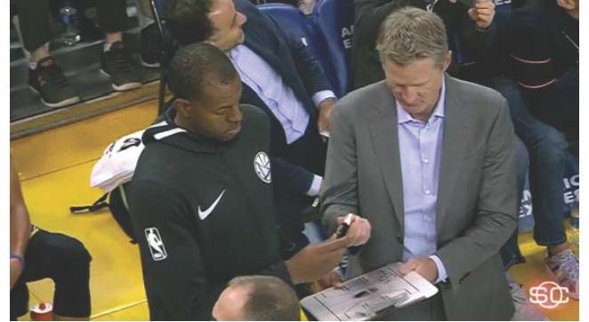 Leaders Lead: Kerr Hands Over the Clipboard